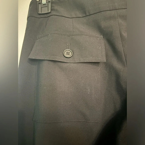 Trina Turk Womens Sz 2 Black Button Zip 4 Pocket Wide Leg  Pant Made in‎ 🇺🇸 - Picture 6 of 9